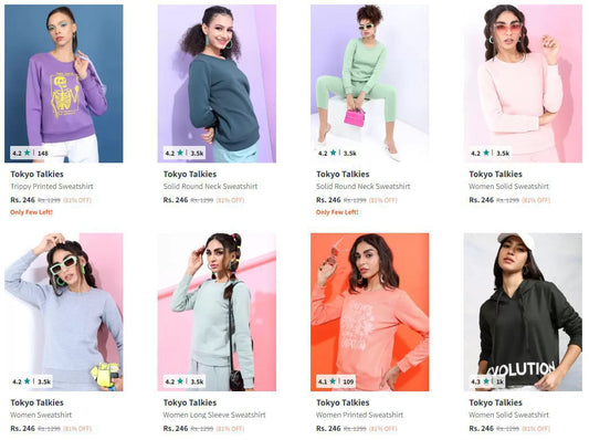 Tokyo Talkies Women Hooded Sweatshirt Upto 81% Off (15-12-24)