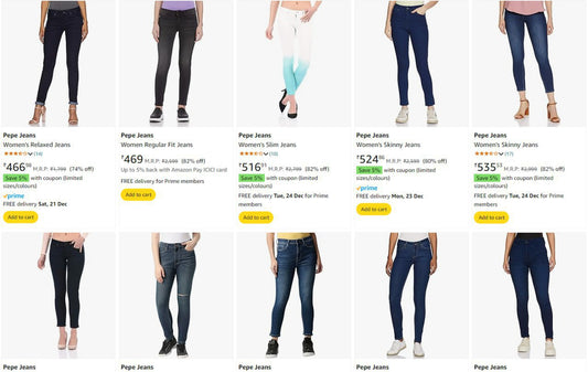 Upto 89% Off On Pepe Jeans Clothing. (19-12-24)