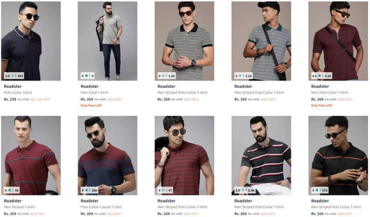 Up to 82% Off On Roadster Polo T-Shirts. (20-12-24)