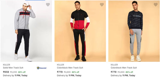 Killer Men Tracksuits Upto 80% Off (29-12-24)