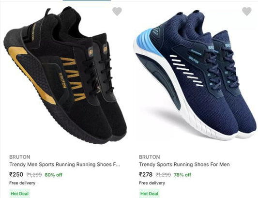 Bruton Sports Shoes Starts At Rs.250