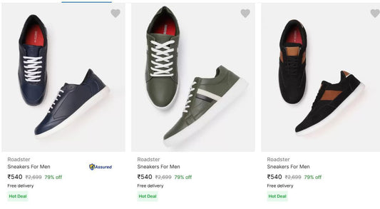 Roadster Mens Casual Shoes At Rs.540