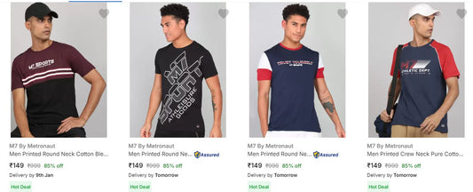Men's T-Shirt Starts at 149.