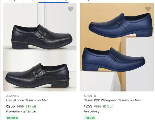 Men's Casual Shoes from ₹255