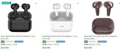 Noise True Wireless Starting Rs 899