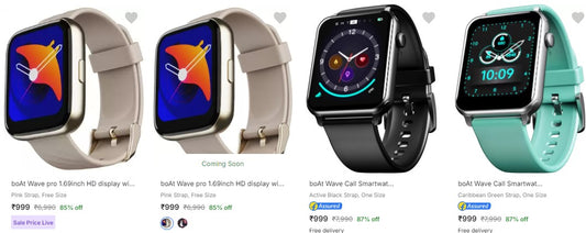 boAt Smartwatch Starts at 999.