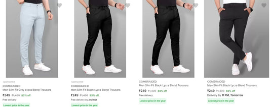 Men's Trousers From Rs.249