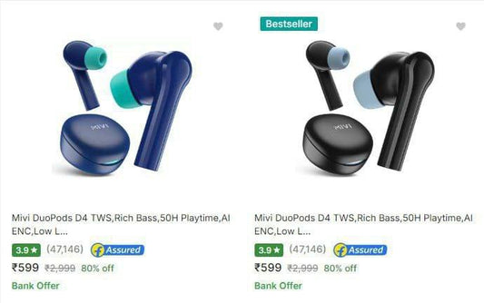 Myntra-💥 Mivi True Wireless Starting At 599